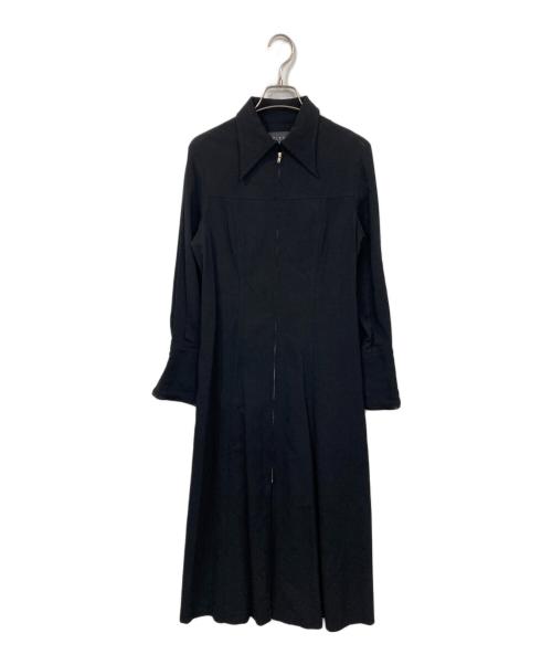 CITY（シティ）CITY (シティ) フロントジップロングスリーブワンピース ブラック サイズ:1の古着・服飾アイテム
