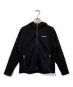 BRIEFINGブリーフィング）の古着「エンボスロゴWジップパーカー」｜ブラック