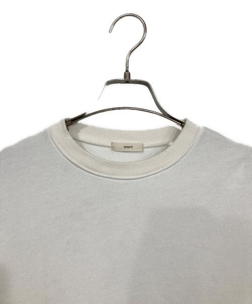 YORI（ヨリ）YORI (ヨリ) 速乾裏毛ティアードフリルカットソー ホワイト サイズ:Fの古着・服飾アイテム