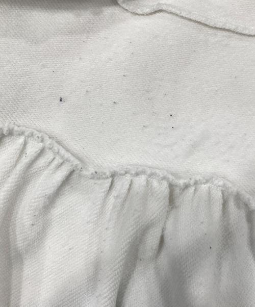 YORI（ヨリ）YORI (ヨリ) 速乾裏毛ティアードフリルカットソー ホワイト サイズ:Fの古着・服飾アイテム