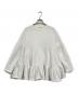 YORI（ヨリ）の古着「速乾裏毛ティアードフリルカットソー」｜ホワイト