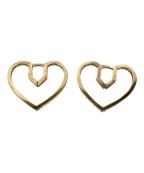 PLOWプラウ）の古着「Hug Heart Hoop Pierce」｜ゴールド