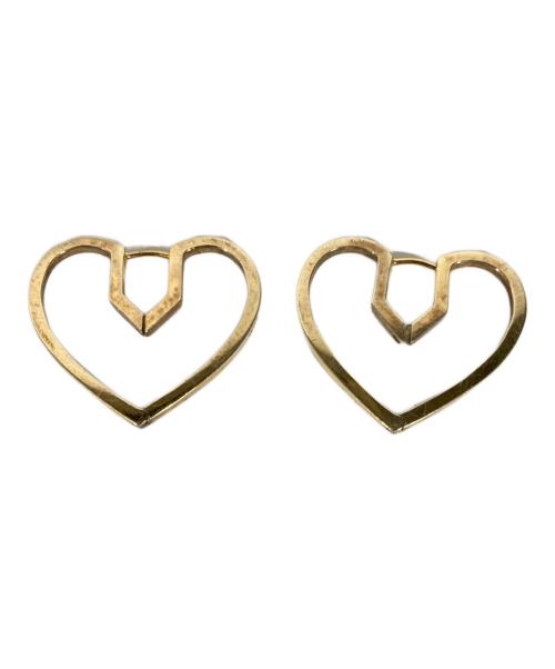 PLOW（プラウ）PLOW (プラウ) Hug Heart Hoop Pierce ゴールドの古着・服飾アイテム