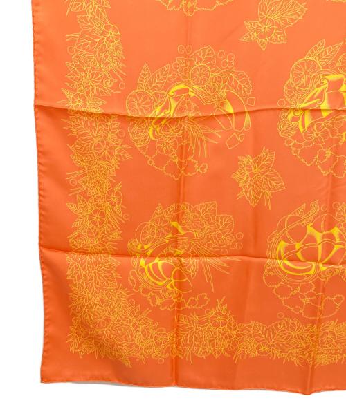 HERMES（エルメス）HERMES (エルメス) カレ90 オレンジの古着・服飾アイテム