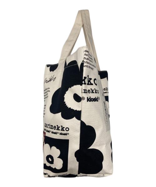 marimekko（マリメッコ）marimekko (マリメッコ) haavi unikko tribute 60th トートバッグ ホワイト×ブラックの古着・服飾アイテム