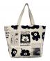 marimekko (マリメッコ) haavi unikko tribute 60th トートバッグ ホワイト×ブラック：14000円