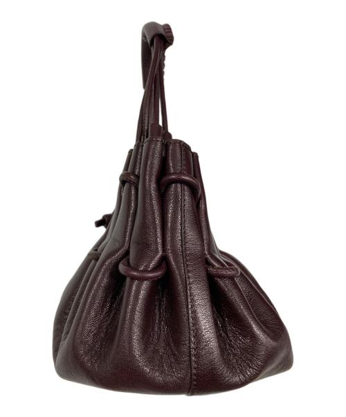 HEREU（ヘリュー）HEREU (ヘリュー) ARTAプリーツショルダーバッグ/2WAY ブラウンの古着・服飾アイテム