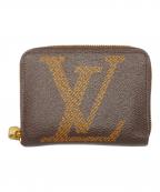 LOUIS VUITTONルイ ヴィトン）の古着「モノグラム・ジャイアント キャンバス/ジッピー・コインパース」｜ブラウン