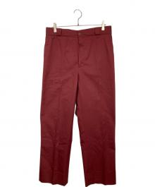 BERNARD ZINS（ベルナール ザンス）の古着「センタープレスパンツ」｜レッド