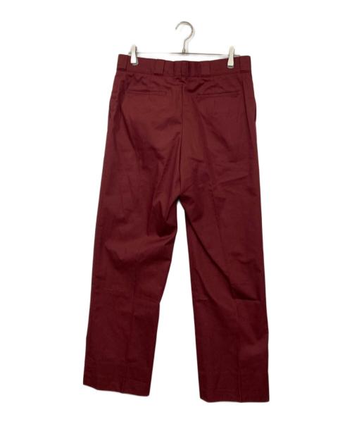 BERNARD ZINS（ベルナール ザンス）BERNARD ZINS (ベルナール ザンス) センタープレスパンツ レッド サイズ:42の古着・服飾アイテム