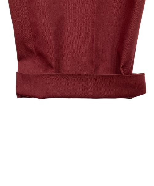 BERNARD ZINS（ベルナール ザンス）BERNARD ZINS (ベルナール ザンス) センタープレスパンツ レッド サイズ:42の古着・服飾アイテム