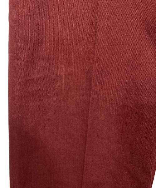 BERNARD ZINS（ベルナール ザンス）BERNARD ZINS (ベルナール ザンス) センタープレスパンツ レッド サイズ:42の古着・服飾アイテム