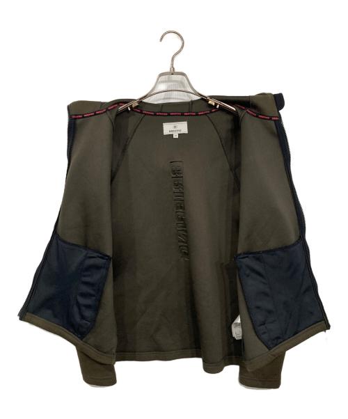 BRIEFING（ブリーフィング）BRIEFING (ブリーフィング) エンボスロゴWジップパーカー カーキ サイズ:Mの古着・服飾アイテム