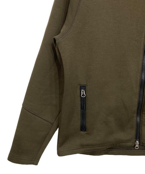 BRIEFING（ブリーフィング）BRIEFING (ブリーフィング) エンボスロゴWジップパーカー カーキ サイズ:Mの古着・服飾アイテム