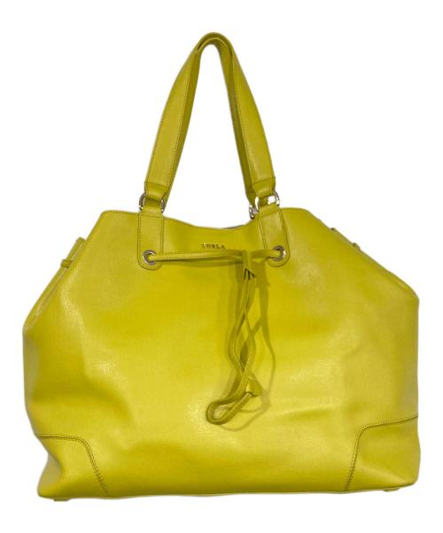 FURLA（フルラ）FURLA (フルラ) ポーチ付きトートバッグ イエローの古着・服飾アイテム