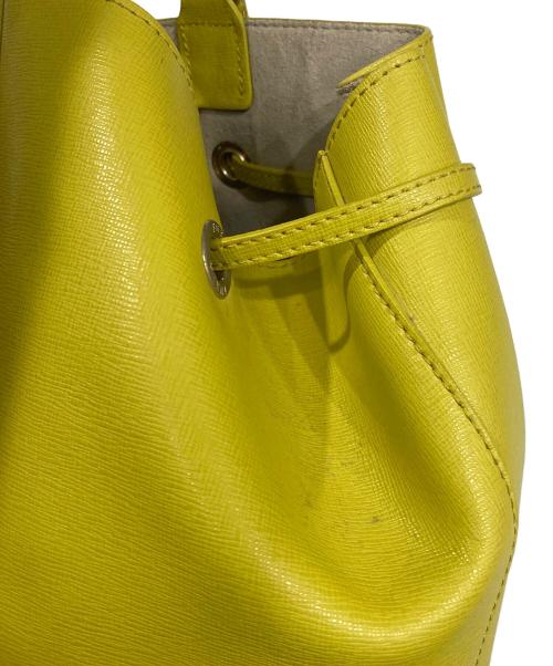 FURLA（フルラ）FURLA (フルラ) ポーチ付きトートバッグ イエローの古着・服飾アイテム