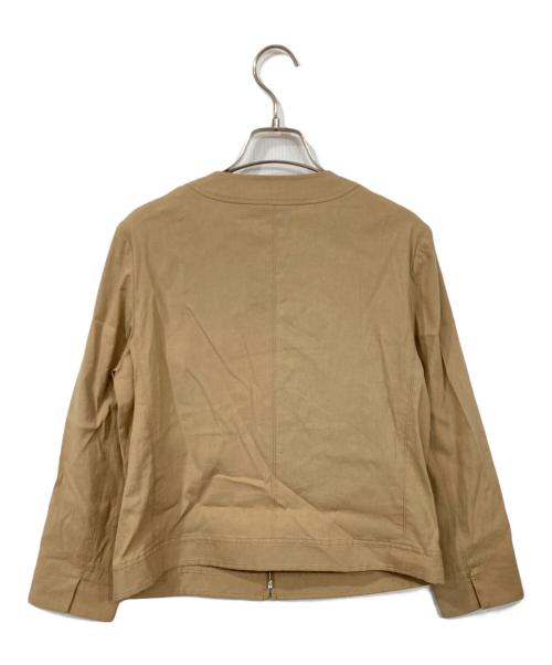 MACKINTOSH PHILOSOPHY（マッキントッシュ フィロソフィー）MACKINTOSH PHILOSOPHY (マッキントッシュ フィロソフィー) リネン混ノーカラージャケット ベージュ サイズ:38の古着・服飾アイテム