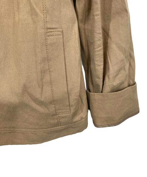 MACKINTOSH PHILOSOPHY（マッキントッシュ フィロソフィー）MACKINTOSH PHILOSOPHY (マッキントッシュ フィロソフィー) リネン混ノーカラージャケット ベージュ サイズ:38の古着・服飾アイテム