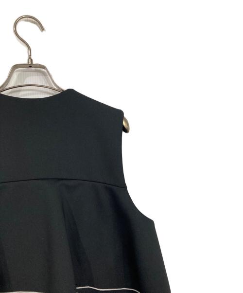 UNITED ARROWS（ユナイテッドアローズ）UNITED ARROWS (ユナイテッドアローズ) SPONGY ミドル ベスト ブラック サイズ:36の古着・服飾アイテム