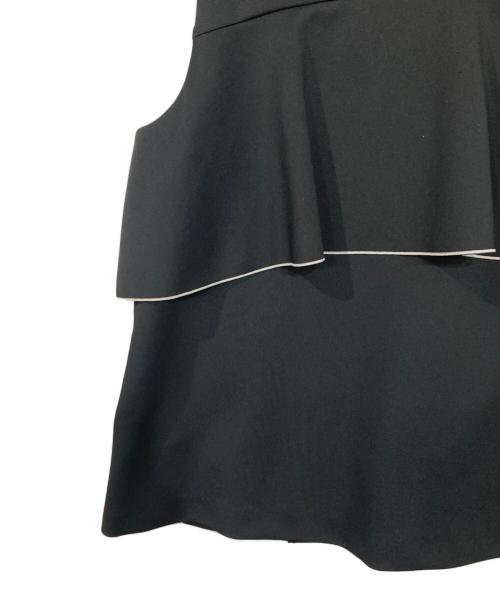 UNITED ARROWS（ユナイテッドアローズ）UNITED ARROWS (ユナイテッドアローズ) SPONGY ミドル ベスト ブラック サイズ:36の古着・服飾アイテム