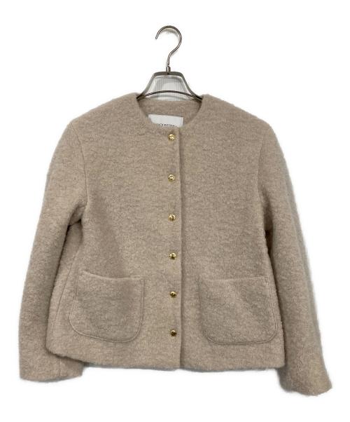 MACKINTOSH PHILOSOPHY（マッキントッシュ フィロソフィー）MACKINTOSH PHILOSOPHY (マッキントッシュ フィロソフィー) ノーカラージャケット ベージュ サイズ:Mの古着・服飾アイテム