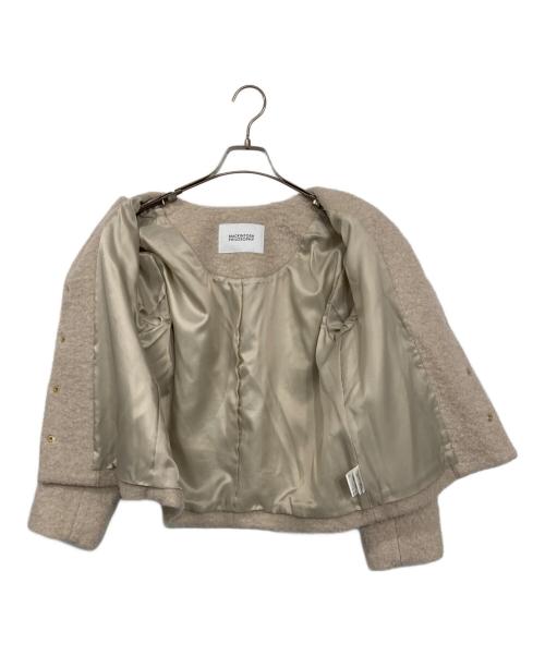 MACKINTOSH PHILOSOPHY（マッキントッシュ フィロソフィー）MACKINTOSH PHILOSOPHY (マッキントッシュ フィロソフィー) ノーカラージャケット ベージュ サイズ:Mの古着・服飾アイテム