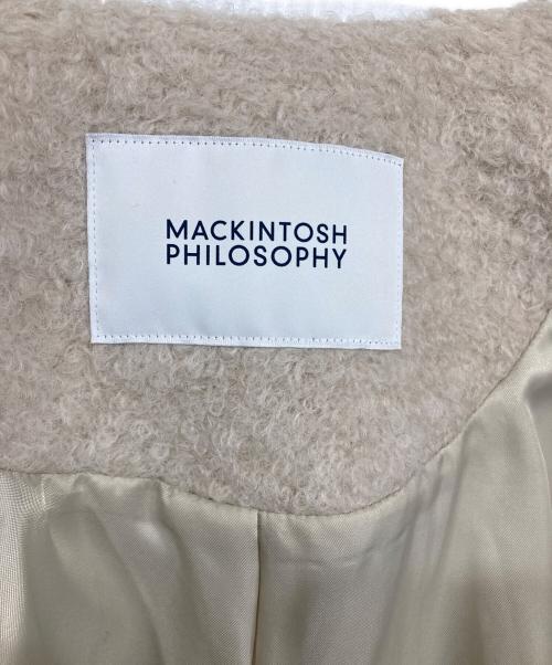 MACKINTOSH PHILOSOPHY（マッキントッシュ フィロソフィー）MACKINTOSH PHILOSOPHY (マッキントッシュ フィロソフィー) ノーカラージャケット ベージュ サイズ:Mの古着・服飾アイテム