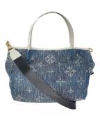 russetラシット）の古着「Denim jacquard 2wayミニトートバッグ」｜インディゴ