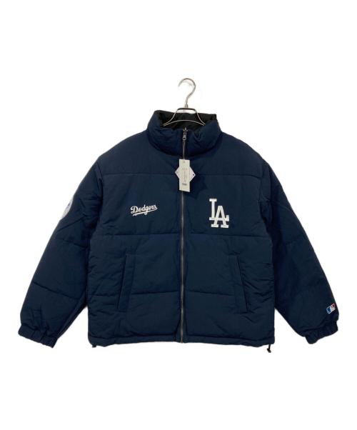 MONO-MART（モノマート）MONO-MART (モノマート) GENUINE MERCHANDISE (ジェニュイン マーチャンダイズ) 別注 ワッペン刺繍 2WAYリバーシブル オーバーサイズスタンドパディングジャケット ネイビー サイズ:L 未使用品の古着・服飾アイテム