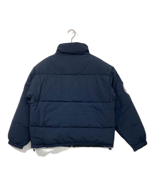 MONO-MART（モノマート）MONO-MART (モノマート) GENUINE MERCHANDISE (ジェニュイン マーチャンダイズ) 別注 ワッペン刺繍 2WAYリバーシブル オーバーサイズスタンドパディングジャケット ネイビー サイズ:L 未使用品の古着・服飾アイテム