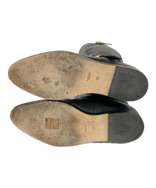 Brenta（ブレンタ）BRENTA (ブレンタ) バックルロングブーツ ブラック サイズ:37の古着・服飾アイテム