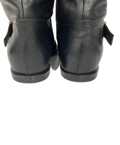 Brenta（ブレンタ）BRENTA (ブレンタ) バックルロングブーツ ブラック サイズ:37の古着・服飾アイテム