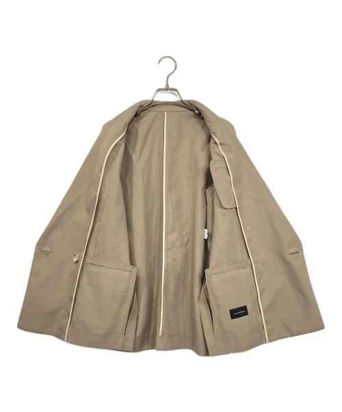 green label relaxing（グリーンレーベルリラクシング）green label relaxing (グリーンレーベルリラクシング) リネンブレンドダブルジャケット ベージュ サイズ:36の古着・服飾アイテム