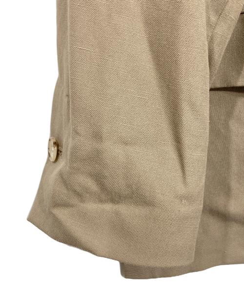 green label relaxing（グリーンレーベルリラクシング）green label relaxing (グリーンレーベルリラクシング) リネンブレンドダブルジャケット ベージュ サイズ:36の古着・服飾アイテム