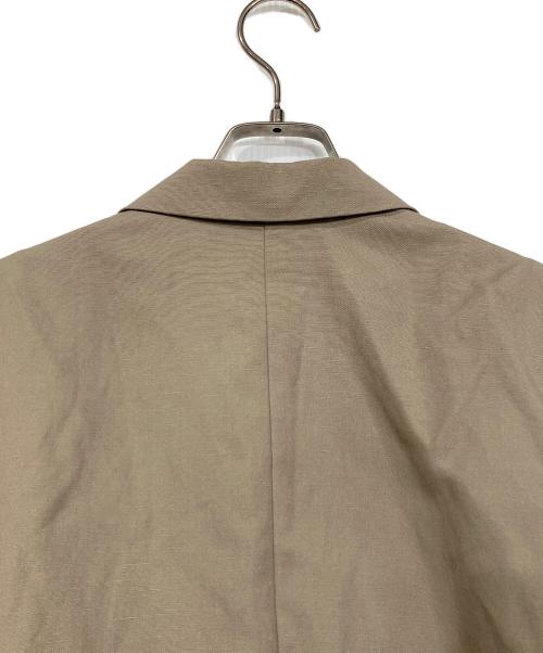 green label relaxing（グリーンレーベルリラクシング）green label relaxing (グリーンレーベルリラクシング) リネンブレンドダブルジャケット ベージュ サイズ:36の古着・服飾アイテム