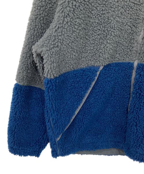 THE NORTH FACE（ザ ノース フェイス）THE NORTH FACE (ザ ノース フェイス) LYMAN FLEECE HOODIE グレー×ブルー サイズ:XSの古着・服飾アイテム