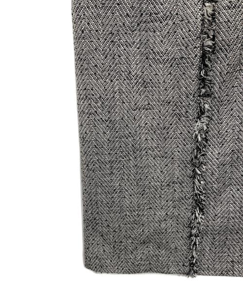 anuans（アニュアンス）anuans (アニュアンス) フロントポケットツイードスカート ブラック サイズ:Mの古着・服飾アイテム