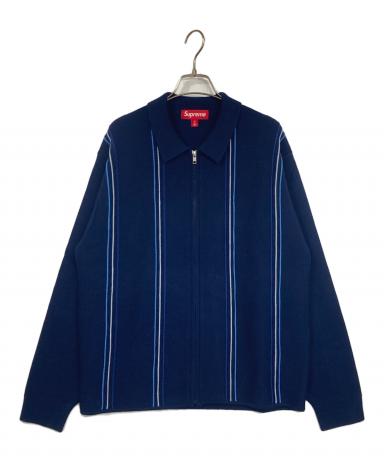 Supreme ストライプ柄 ニットポロシャツ Mサイズ 中古・古着通販】SUPREME (シュプリーム) ニットポロシャツ ブラウン