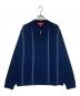 Supreme（シュプリーム）の古着「Stripe Zip Up Polo Sweater/ストライプジップアップポロセーター」｜ネイビー
