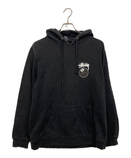 stussy（ステューシー）stussy (ステューシー) 8ボールフーディ ブラック サイズ:MEDIUMの古着・服飾アイテム