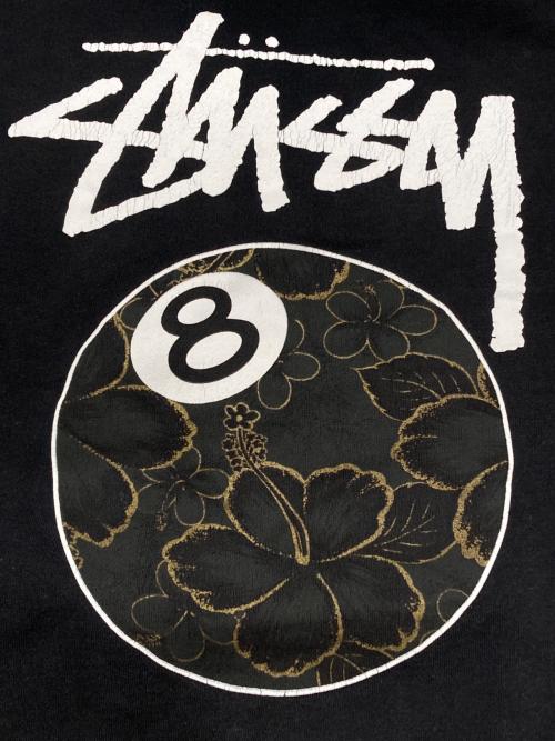 stussy（ステューシー）stussy (ステューシー) 8ボールフーディ ブラック サイズ:MEDIUMの古着・服飾アイテム