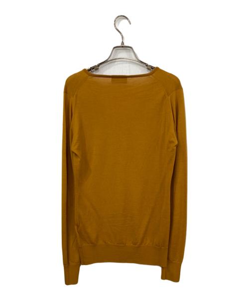 JOHN SMEDLEY（ジョンスメドレー）JOHN SMEDLEY (ジョンスメドレー) Vネックニット イエロー サイズ:Sの古着・服飾アイテム