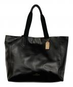 COACHコーチ）の古着「ソフトレザートートバッグ」｜ブラック