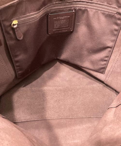 COACH（コーチ）COACH (コーチ) ソフトレザートートバッグ ブラックの古着・服飾アイテム