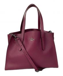 COACH（コーチ）の古着「チャーリー ショルダーバッグ」｜パープル