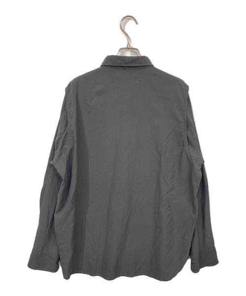 YSTRDY'S TMRRW（イエスタデイズトゥモロウ）YSTRDY'S TMRRW (イエスタデイズトゥモロウ) PRAIRIE SHIRT NYLON TWILL グレー サイズ:SMALLの古着・服飾アイテム