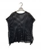 Name.ネーム）の古着「MESH TAPED NO SLEEVE TEE」｜ブラック