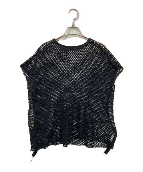Name.（ネーム）Name. (ネーム) MESH TAPED NO SLEEVE TEE ブラック サイズ:1の古着・服飾アイテム