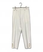 Ame no chi Hareアメノチハレ）の古着「裾ボタンスリムパンツ」｜ホワイト