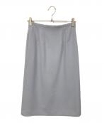 BALLSEYボールジィ）の古着「ドライダブルクロス Iラインスカート」｜スカイブルー